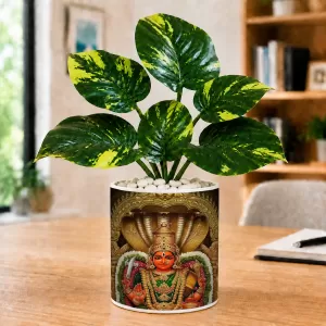 Artificial Tree Ceramic Photo Pot With White Stones 3x4 Inch (F165552) Artificial Tree Ceramic Photo Pot With White Stones 3x4 Inch (F165552)