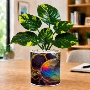 Artificial Tree Ceramic Photo Pot With White Stones 3x4 Inch (F165553) Artificial Tree Ceramic Photo Pot With White Stones 3x4 Inch (F165553)