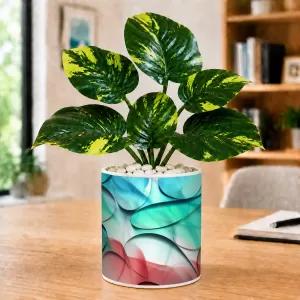 Artificial Tree Ceramic Photo Pot With White Stones 3x4 Inch (F165564) Artificial Tree Ceramic Photo Pot With White Stones 3x4 Inch (F165564)