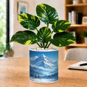 Artificial Tree Ceramic Photo Pot With White Stones 3x4 Inch (F165572) Artificial Tree Ceramic Photo Pot With White Stones 3x4 Inch (F165572)