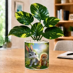 Artificial Tree Ceramic Photo Pot With White Stones 3x4 Inch (F165577) Artificial Tree Ceramic Photo Pot With White Stones 3x4 Inch (F165577)