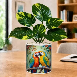 Artificial Tree Ceramic Photo Pot With White Stones 3x4 Inch (F165578) Artificial Tree Ceramic Photo Pot With White Stones 3x4 Inch (F165578)