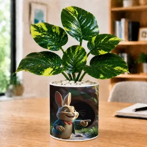 Artificial Tree Ceramic Photo Pot With White Stones 3x4 Inch (F165579) Artificial Tree Ceramic Photo Pot With White Stones 3x4 Inch (F165579)