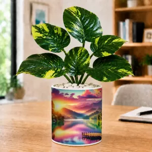 Artificial Tree Ceramic Photo Pot With White Stones 3x4 Inch (F165594) Artificial Tree Ceramic Photo Pot With White Stones 3x4 Inch (F165594)