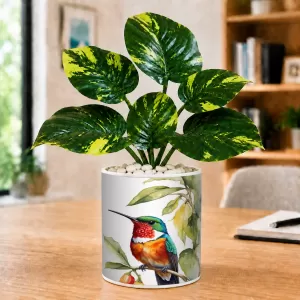 Artificial Tree Ceramic Photo Pot With White Stones 3x4 Inch (F165602) Artificial Tree Ceramic Photo Pot With White Stones 3x4 Inch (F165602)