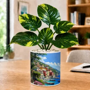 Artificial Tree Ceramic Photo Pot With White Stones 3x4 Inch (F165609) Artificial Tree Ceramic Photo Pot With White Stones 3x4 Inch (F165609)