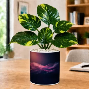 Artificial Tree Ceramic Photo Pot With White Stones 3x4 Inch (F165610) Artificial Tree Ceramic Photo Pot With White Stones 3x4 Inch (F165610)
