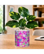 Artificial Tree Ceramic Photo Pot With White Stones 3x4 Inch (F165612)