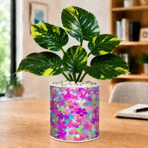 Artificial Tree Ceramic Photo Pot With White Stones 3x4 Inch (F165612) Artificial Tree Ceramic Photo Pot With White Stones 3x4 Inch (F165612)
