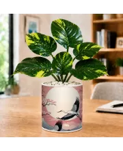 Artificial Tree Ceramic Photo Pot With White Stones 3x4 Inch (F165619)