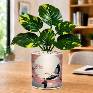 Artificial Tree Ceramic Photo Pot With White Stones 3x4 Inch (F165619) Artificial Tree Ceramic Photo Pot With White Stones 3x4 Inch (F165619)