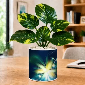 Artificial Tree Ceramic Photo Pot With White Stones 3x4 Inch (F165620) Artificial Tree Ceramic Photo Pot With White Stones 3x4 Inch (F165620)