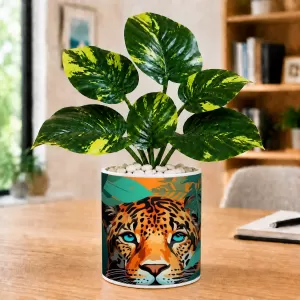 Artificial Tree Ceramic Photo Pot With White Stones 3x4 Inch (F165628) Artificial Tree Ceramic Photo Pot With White Stones 3x4 Inch (F165628)