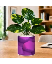 Artificial Tree Ceramic Photo Pot With White Stones 3x4 Inch (F165631)