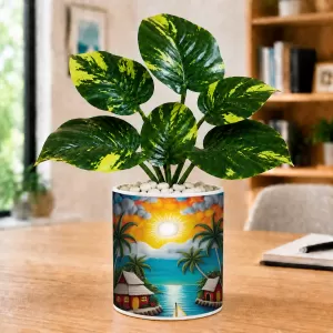 Artificial Tree Ceramic Photo Pot With White Stones 3x4 Inch (F165633) Artificial Tree Ceramic Photo Pot With White Stones 3x4 Inch (F165633)