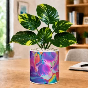 Artificial Tree Ceramic Photo Pot With White Stones 3x4 Inch (F165636) Artificial Tree Ceramic Photo Pot With White Stones 3x4 Inch (F165636)