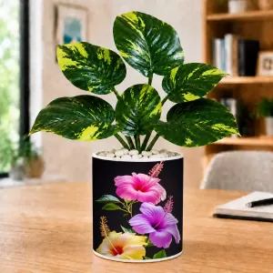 Artificial Tree Ceramic Photo Pot With White Stones 3x4 Inch (F165640) Artificial Tree Ceramic Photo Pot With White Stones 3x4 Inch (F165640)