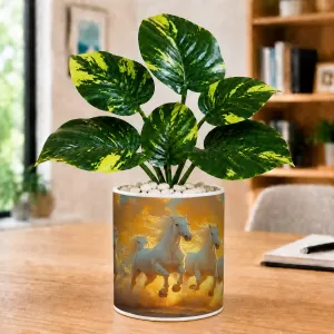 Artificial Tree Ceramic Photo Pot With White Stones 3x4 Inch (F165642) Artificial Tree Ceramic Photo Pot With White Stones 3x4 Inch (F165642)