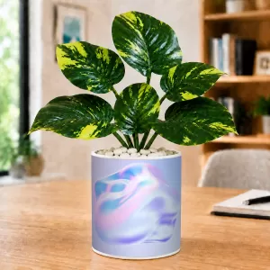 Artificial Tree Ceramic Photo Pot With White Stones 3x4 Inch (F165654) Artificial Tree Ceramic Photo Pot With White Stones 3x4 Inch (F165654)
