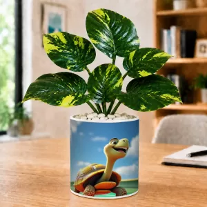 Artificial Tree Ceramic Photo Pot With White Stones 3x4 Inch (F165664) Artificial Tree Ceramic Photo Pot With White Stones 3x4 Inch (F165664)