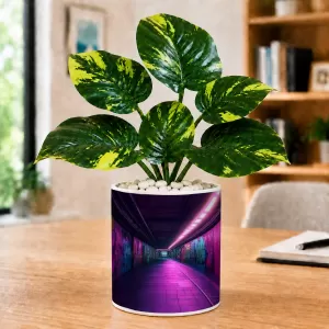 Artificial Tree Ceramic Photo Pot With White Stones 3x4 Inch (F165712) Artificial Tree Ceramic Photo Pot With White Stones 3x4 Inch (F165712)