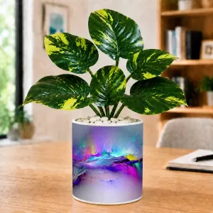 Artificial Tree Ceramic Photo Pot With White Stones 3x4 Inch (F165747) Artificial Tree Ceramic Photo Pot With White Stones 3x4 Inch (F165747)