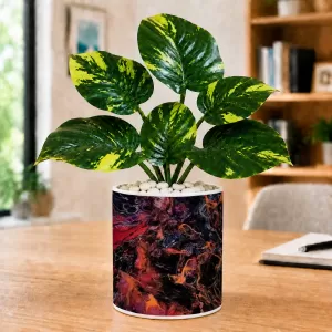 Artificial Tree Ceramic Photo Pot With White Stones 3x4 Inch (F165763) Artificial Tree Ceramic Photo Pot With White Stones 3x4 Inch (F165763)