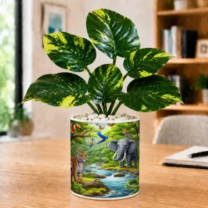 Artificial Tree Ceramic Photo Pot With White Stones 3x4 Inch (F165781) Artificial Tree Ceramic Photo Pot With White Stones 3x4 Inch (F165781)