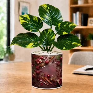 Artificial Tree Ceramic Photo Pot With White Stones 3x4 Inch (F165797) Artificial Tree Ceramic Photo Pot With White Stones 3x4 Inch (F165797)