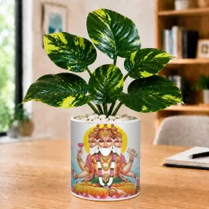 Artificial Tree Ceramic Photo Pot With White Stones 3x4 Inch (F165800) Artificial Tree Ceramic Photo Pot With White Stones 3x4 Inch (F165800)