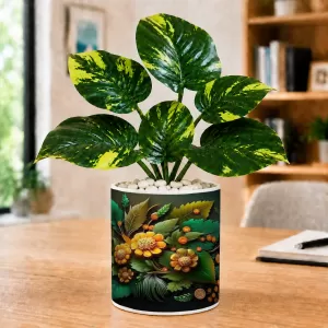 Artificial Tree Ceramic Photo Pot With White Stones 3x4 Inch (F165804) Artificial Tree Ceramic Photo Pot With White Stones 3x4 Inch (F165804)
