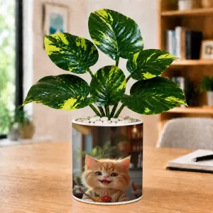 Artificial Tree Ceramic Photo Pot With White Stones 3x4 Inch (F165813) Artificial Tree Ceramic Photo Pot With White Stones 3x4 Inch (F165813)