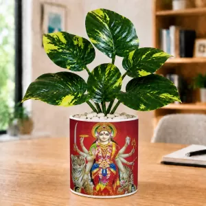 Artificial Tree Ceramic Photo Pot With White Stones 3x4 Inch (F165828) Artificial Tree Ceramic Photo Pot With White Stones 3x4 Inch (F165828)