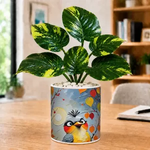 Artificial Tree Ceramic Photo Pot With White Stones 3x4 Inch (F165833) Artificial Tree Ceramic Photo Pot With White Stones 3x4 Inch (F165833)