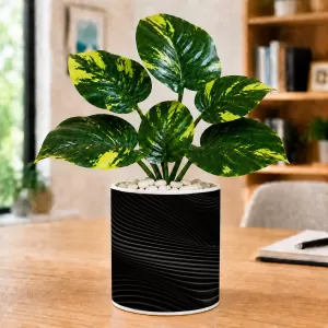 Artificial Tree Ceramic Photo Pot With White Stones 3x4 Inch (F165834) Artificial Tree Ceramic Photo Pot With White Stones 3x4 Inch (F165834)
