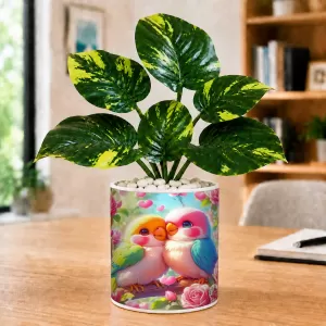 Artificial Tree Ceramic Photo Pot With White Stones 3x4 Inch (F165836) Artificial Tree Ceramic Photo Pot With White Stones 3x4 Inch (F165836)