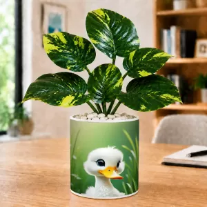 Artificial Tree Ceramic Photo Pot With White Stones 3x4 Inch (F165837) Artificial Tree Ceramic Photo Pot With White Stones 3x4 Inch (F165837)