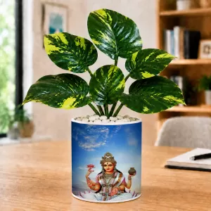 Artificial Tree Ceramic Photo Pot With White Stones 3x4 Inch (F165839) Artificial Tree Ceramic Photo Pot With White Stones 3x4 Inch (F165839)