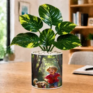 Artificial Tree Ceramic Photo Pot With White Stones 3x4 Inch (F165849) Artificial Tree Ceramic Photo Pot With White Stones 3x4 Inch (F165849)