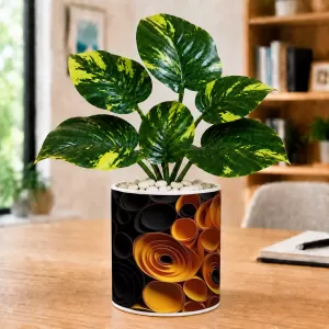 Artificial Tree Ceramic Photo Pot With White Stones 3x4 Inch (F165866) Artificial Tree Ceramic Photo Pot With White Stones 3x4 Inch (F165866)