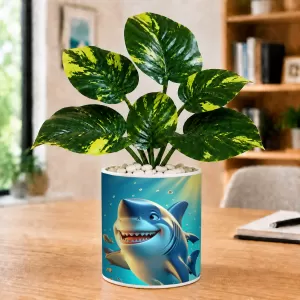 Artificial Tree Ceramic Photo Pot With White Stones 3x4 Inch (F165871) Artificial Tree Ceramic Photo Pot With White Stones 3x4 Inch (F165871)