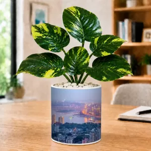 Artificial Tree Ceramic Photo Pot With White Stones 3x4 Inch (F165872) Artificial Tree Ceramic Photo Pot With White Stones 3x4 Inch (F165872)