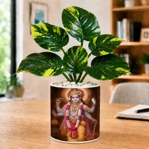 Artificial Tree Ceramic Photo Pot With White Stones 3x4 Inch (F165878) Artificial Tree Ceramic Photo Pot With White Stones 3x4 Inch (F165878)