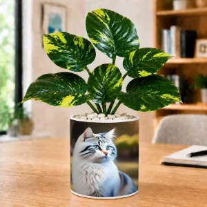 Artificial Tree Ceramic Photo Pot With White Stones 3x4 Inch (F165881) Artificial Tree Ceramic Photo Pot With White Stones 3x4 Inch (F165881)