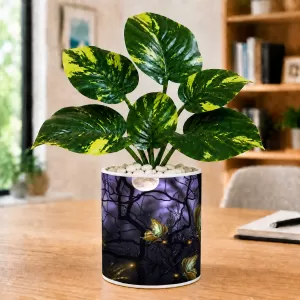 Artificial Tree Ceramic Photo Pot With White Stones 3x4 Inch (F165884) Artificial Tree Ceramic Photo Pot With White Stones 3x4 Inch (F165884)