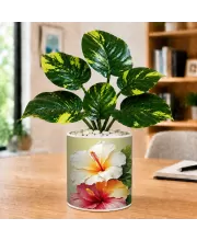 Artificial Tree Ceramic Photo Pot With White Stones 3x4 Inch (F165932)