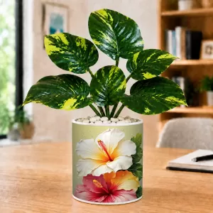Artificial Tree Ceramic Photo Pot With White Stones 3x4 Inch (F165932) Artificial Tree Ceramic Photo Pot With White Stones 3x4 Inch (F165932)