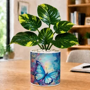 Artificial Tree Ceramic Photo Pot With White Stones 3x4 Inch (F165940) Artificial Tree Ceramic Photo Pot With White Stones 3x4 Inch (F165940)