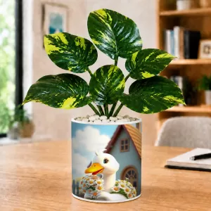 Artificial Tree Ceramic Photo Pot With White Stones 3x4 Inch (F165942) Artificial Tree Ceramic Photo Pot With White Stones 3x4 Inch (F165942)