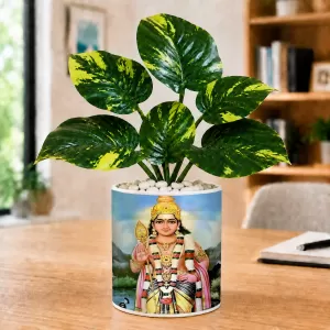 Artificial Tree Ceramic Photo Pot With White Stones 3x4 Inch (F165947) Artificial Tree Ceramic Photo Pot With White Stones 3x4 Inch (F165947)